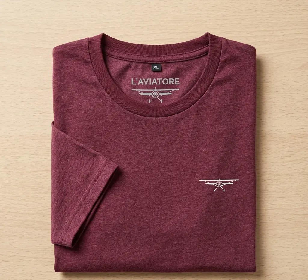 Camiseta burdeos